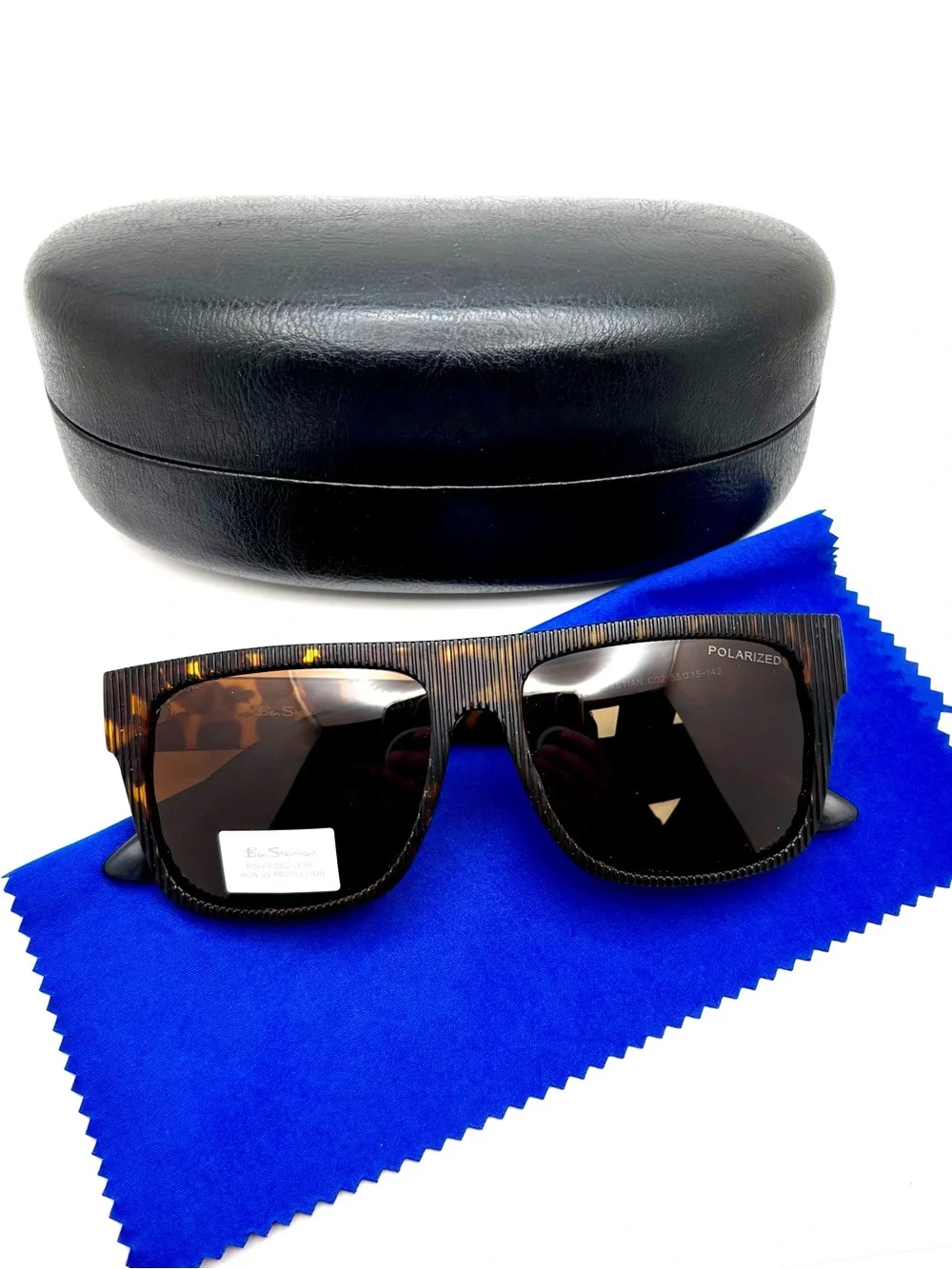 Ben Sherman Polarized Sunglasses Plastic Tortoise Style: Sebastian 55-15-142